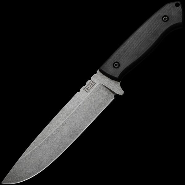 ZA-PAS Expendable, Stonewash Blade & Black G10 Handle