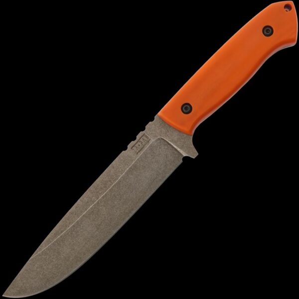 ZA-PAS Expendable, Stonewash Blade & Orange G10 Handle