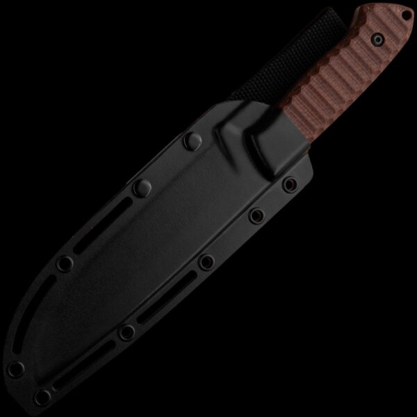 ZA-PAS Expendable Toxic, Cerakote Blade & Brown Micarta Handle - Image 2