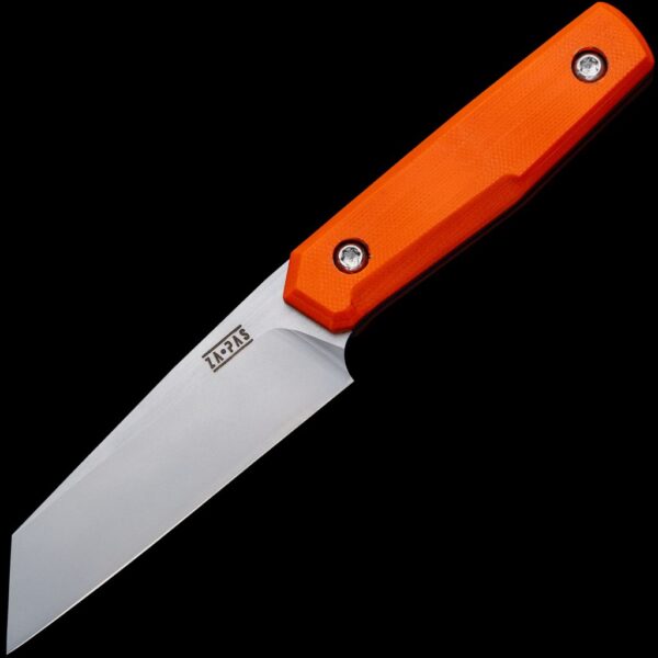 ZA-PAS Geo Survival Knife, Orange G10 Handle