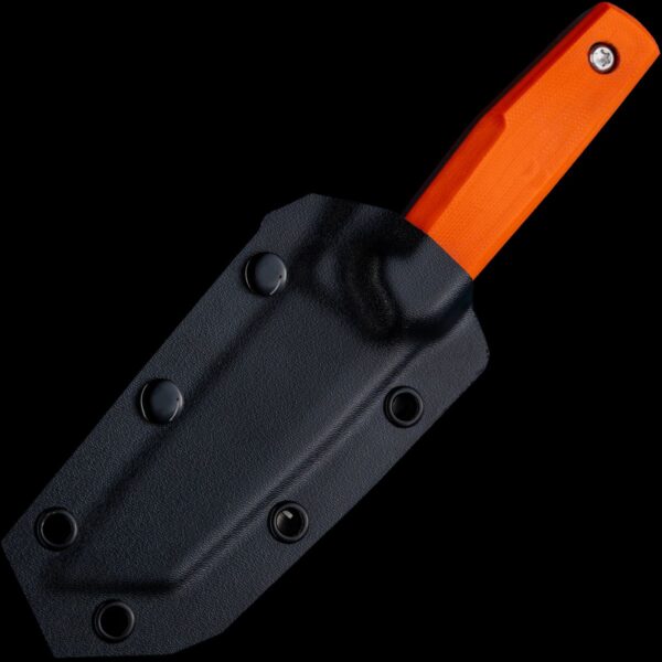 ZA-PAS Geo Survival Knife, Orange G10 Handle - Image 2