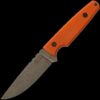 ZA-PAS Handie, Stonewash Blade & Orange G10 Handle