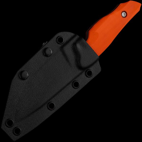 ZA-PAS Ninja, Orange G10 Handle & Kydex Sheath - Image 2