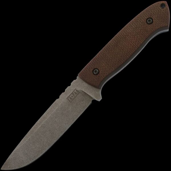 ZA-PAS Ultra Outdoor, Stonewash Blade & Brown Micarta Handle