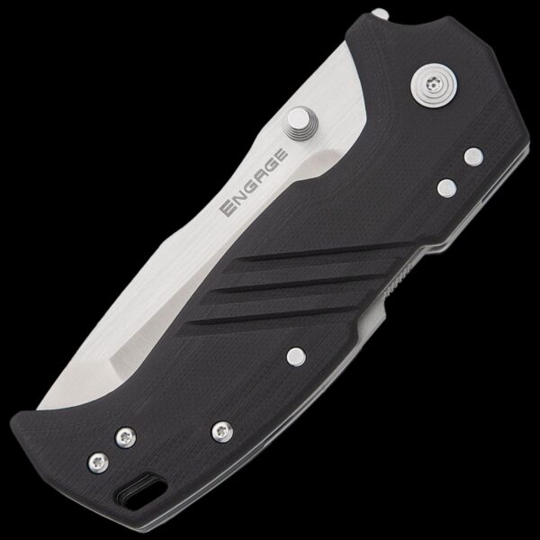 Cold Steel 3.5" ENGAGE S35VN / TANTO / 3.8MM THICK / STRAIGHT EDGE SATIN STEEL / BLACK GFN HANDLE - Image 3