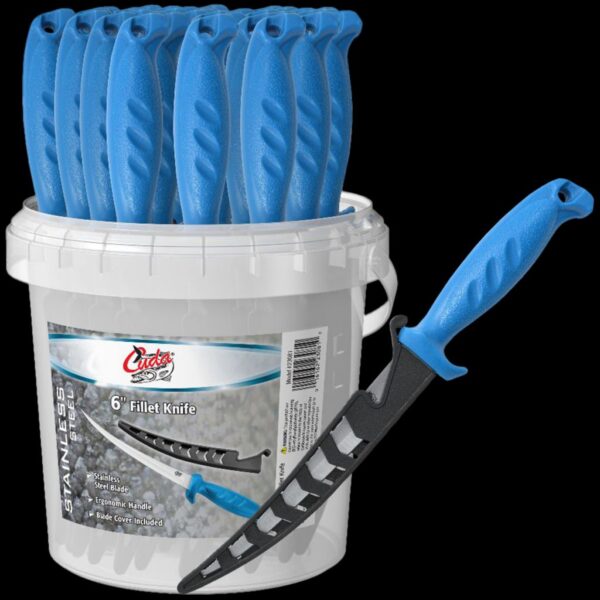 Cuda POP Bucket, 36pcs - 6" Fillet Knives