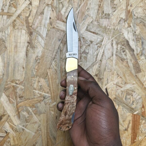 Old Timer 5" Golden Bear with Desert Iron Wood Handle - Image 2