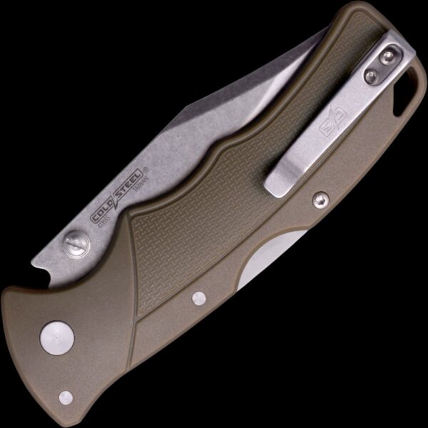 Cold Steel VERDICT / 3" CLIP POINT / 4116SS W/ STONEWASH FINISH / FDE GFN HANDLE / CLIP - Image 2