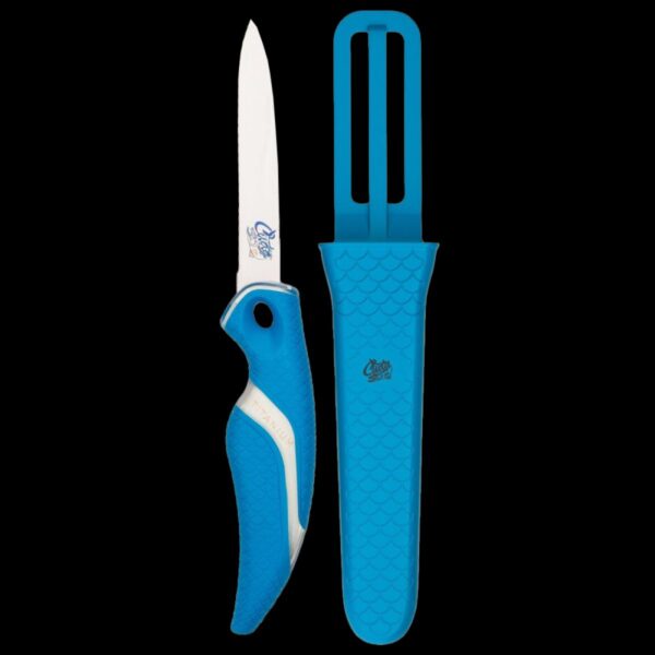 Cuda 3" Serrated Net Knife w/Sheath - Image 2