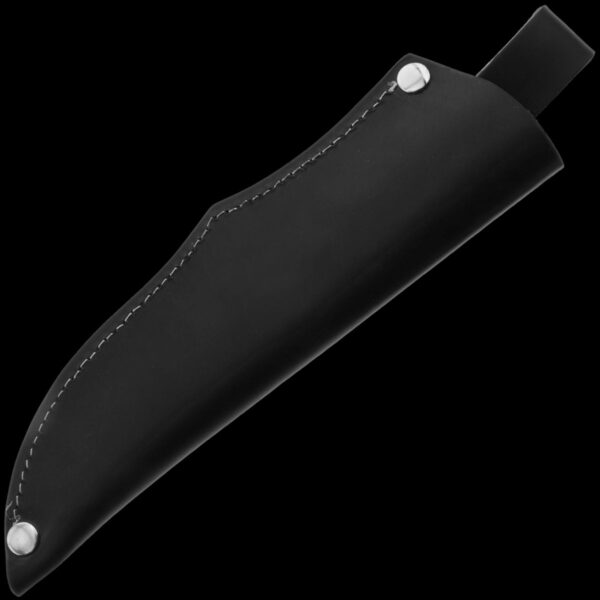 ZA-PAS Explorer, 80CrV2, Ash Wood Handle & Black Leather Sheath - Image 3