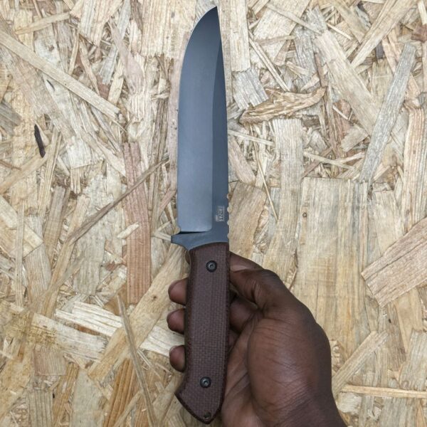 ZA-PAS Expendable, Cerakote Blade & Brown Micarta Handle - Image 2
