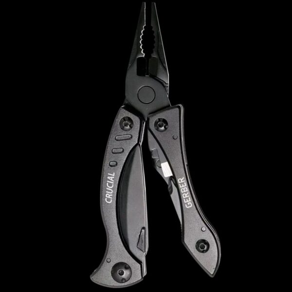 Gerber Crucial™ Black (Multi-Tool with Strap Cutter)