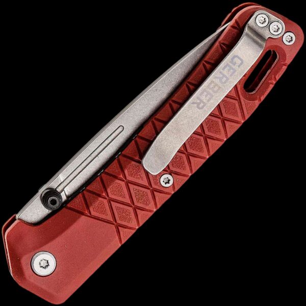 Gerber Zilch (Folding Blade Clip Knife) - Drab Red - Image 2