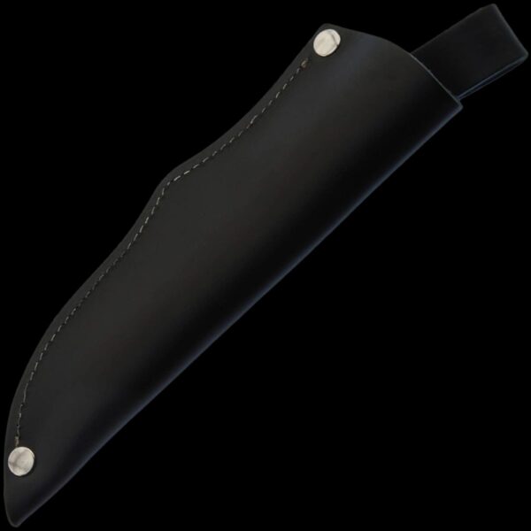 ZA-PAS Ranger, 80CrV2, Ash Wood Handle & Black Leather Sheath - Image 3
