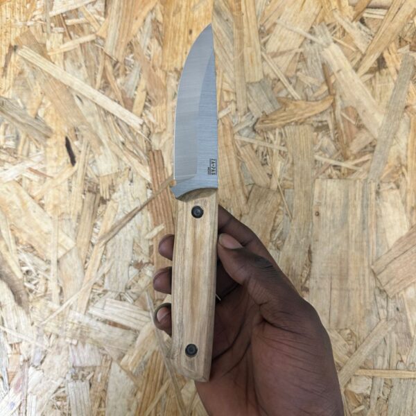 ZA-PAS Ranger, 80CrV2, Ash Wood Handle & Black Leather Sheath - Image 2