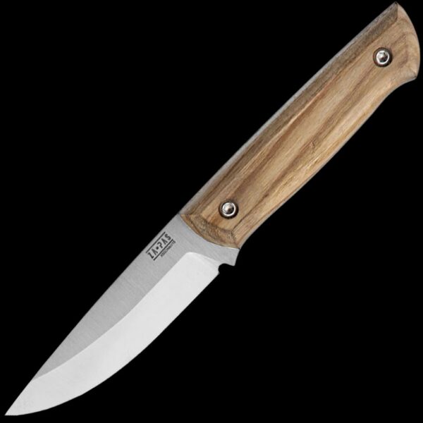 ZA-PAS Ranger, X50CrMoV15, Ash Wood Handle & Black Leather Sheath