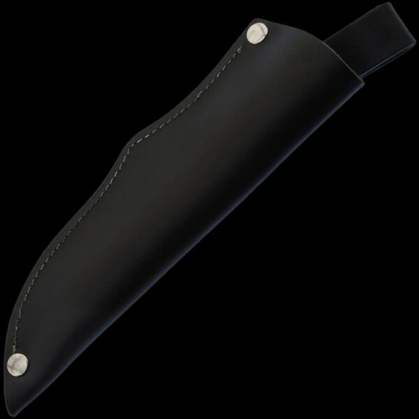 ZA-PAS Wave, X50CrMoV15, Ash Wood Handle & Black Leather Sheath - Image 3
