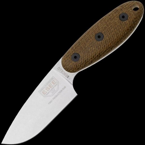 ESEE SENCILLO, A2 Blade, 3D Burlap Mircarta Handle, Kydex Sheath