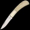 Rough Ryder Lockback Folding Knife White Smooth Bone