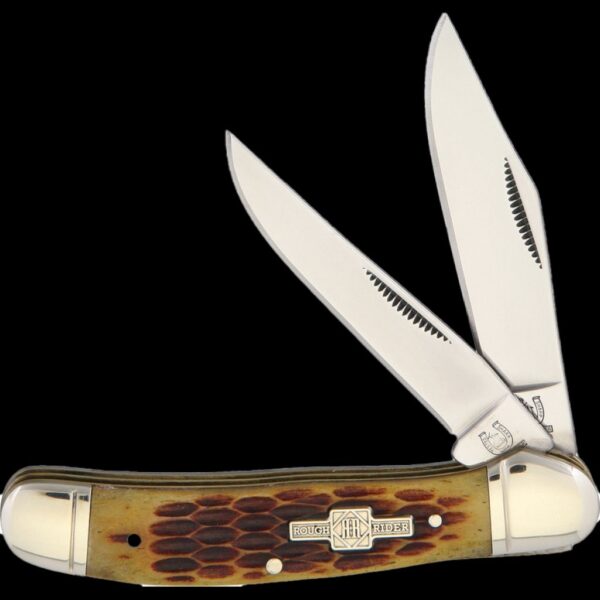 Rough Ryder Copperhead Amber Bone