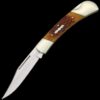 Rough Ryder Folding Hunter Amber Bone