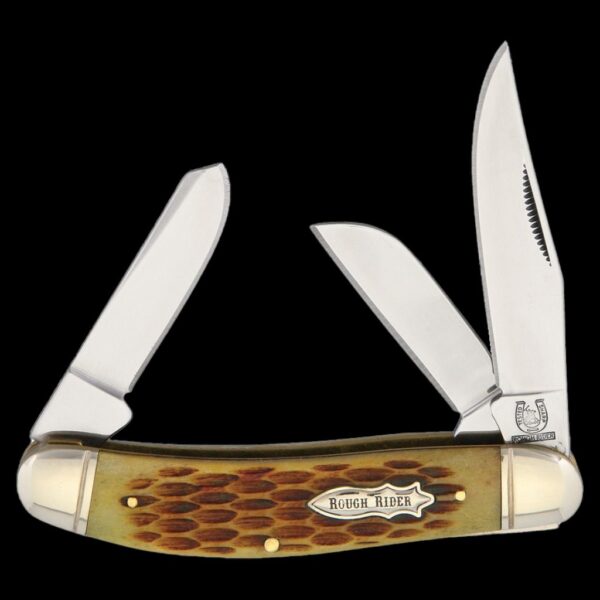 Rough Ryder Sowbelly Stockman Amber Bone