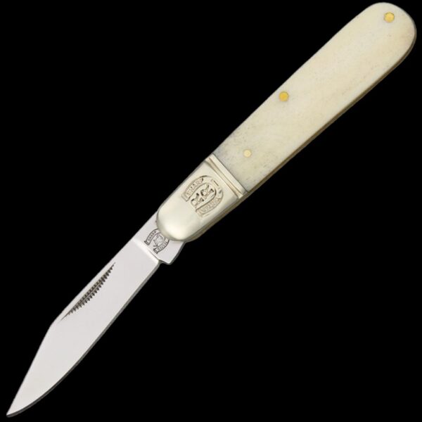 Rough Ryder Small Barlow Pocket Knife White Smooth Bone