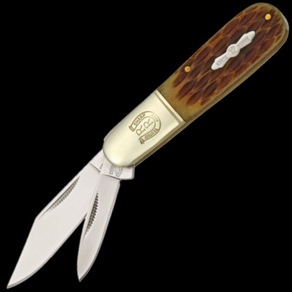 Rough Ryder Brown Jigged Bone Barlow Folding Knife