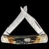 Rough Ryder Cinnamon Bone Stag Small Moose Folding Knife
