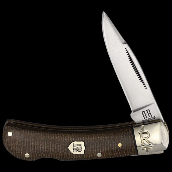 Rough Ryder Tater Skin Lockback Brown Burlap