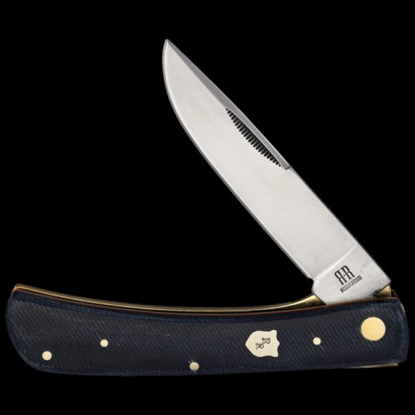 Rough Ryder Faded Blue Jeans Linerlock Folding Work Knife