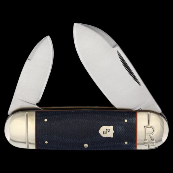 Rough Ryder Denim Micarta Large Toenail Folding Knife