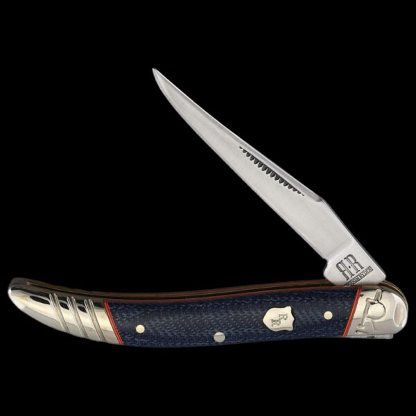Rough Ryder Faded Blue Jeans Tiny Toothpick Folding Knife