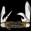 Rough Ryder Classic Cinnamon Bone Stag Kamp King Folding Knife