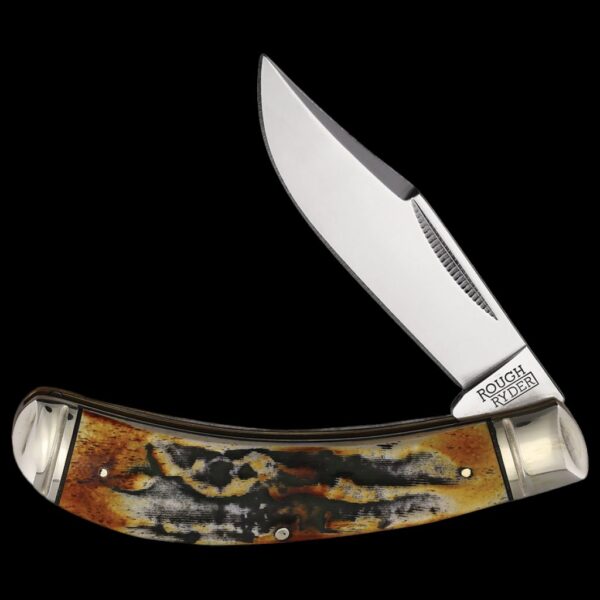 Rough Ryder Classic Cinnamon Bone Stag Bow Trapper