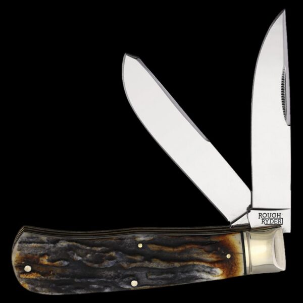 Rough Ryder Cinnamon Bone Stag Jumbo Trapper