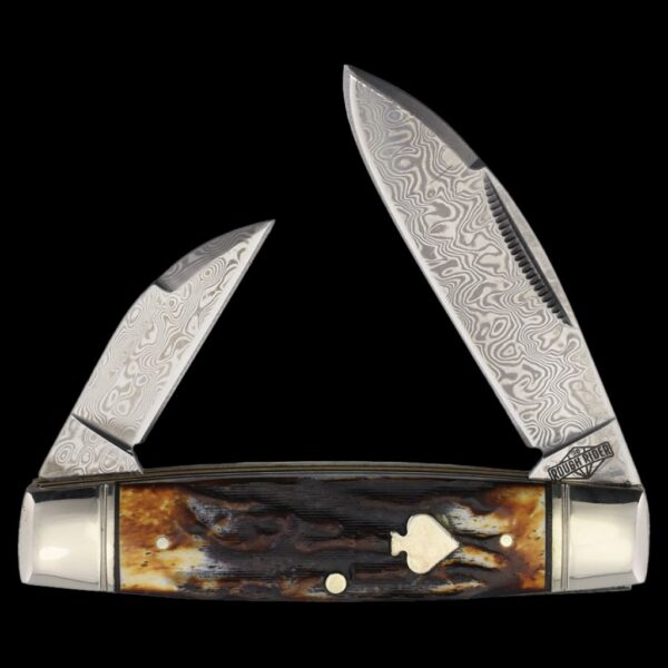 Rough Ryder Cinnamon Bone Damascus Senator