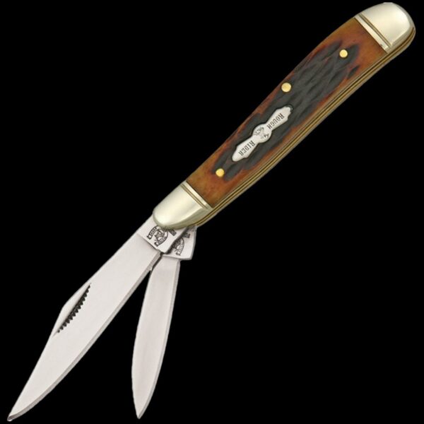 Rough Ryder Peanut Amber Bone Folding Knife