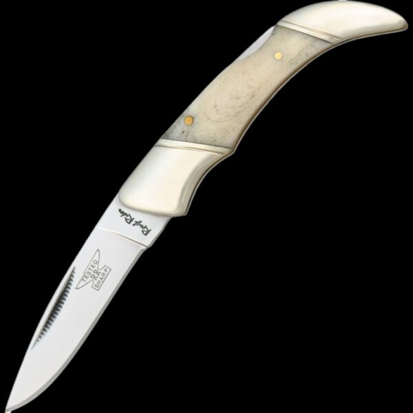 Rough Ryder White Smooth Bone Lockback