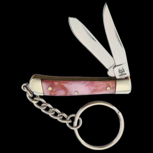 Rough Ryder Mini Trapper Keychain Pink
