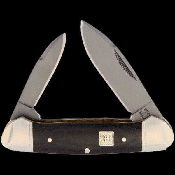 Rough Ryder Black G-10 Canoe - High Carbon
