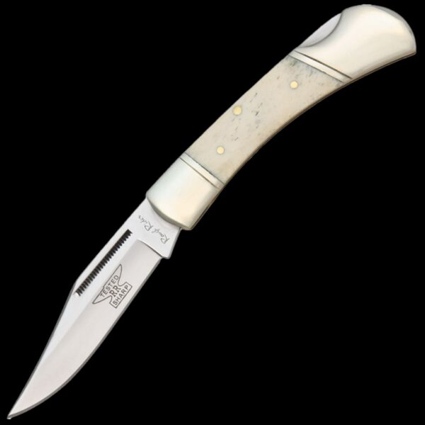 Rough Ryder White Smooth Bone Lockback