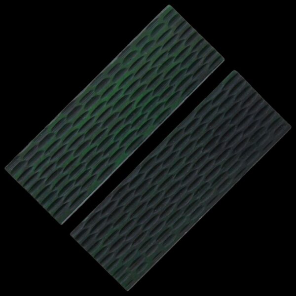 Rough Ryder Knife Scales Green Jigged Bone