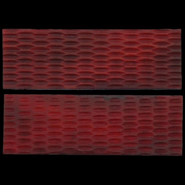 Rough Ryder Knife Scales Red Jigged Bone