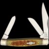 Rough Ryder Brown Jigged Bone Medium Stockman