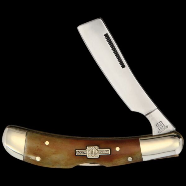 Rough Ryder Lockback Razor Smooth Amber