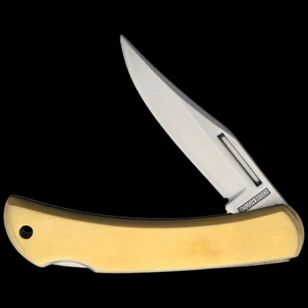 Rough Ryder Small Lockback Folding Knife Brass