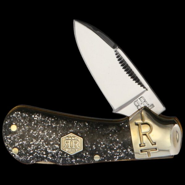 Rough Ryder Cub Lockback Silver Sparkle