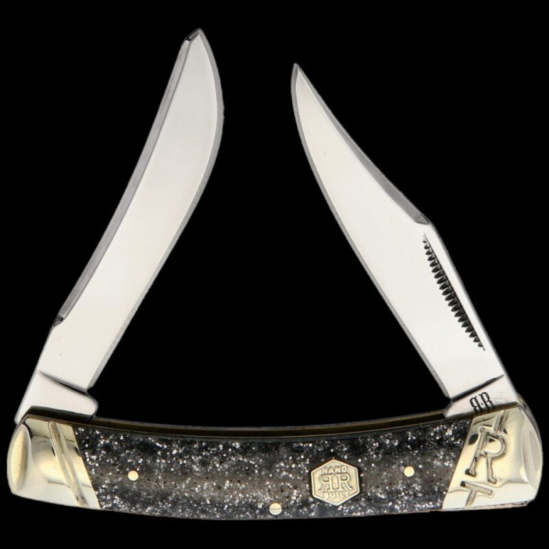 Rough Ryder Silver Sparkle Small Moose Folding Knife Blades.co.uk