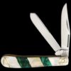 Rough Ryder Stoneworx Malachite and Pearl Trapper